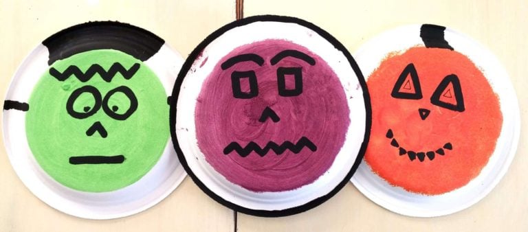 Easy Halloween Paper Plate Craft for Toddlers