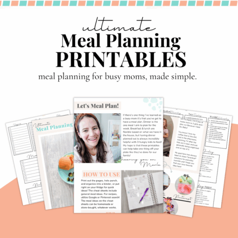ultimate meal planning printable bundle