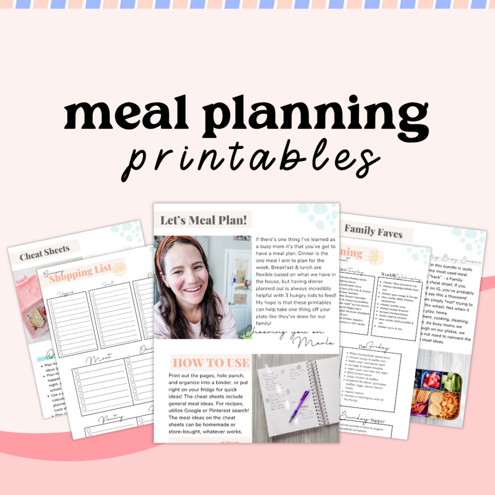 ultimate meal planning printables
