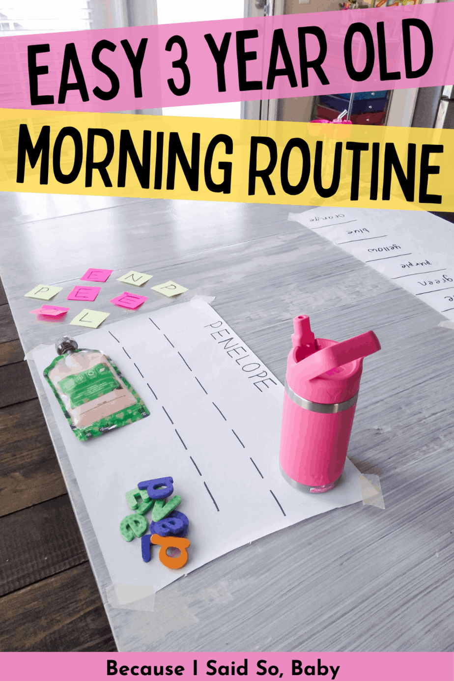 My 3 Year Old s Daily Routine Because I Said So Baby My 3 Year Old s Daily Routine Because I Said So Baby
