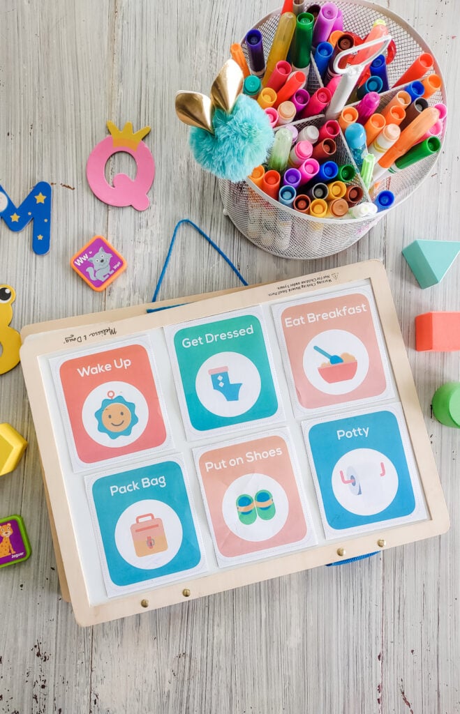 daily routine chart 3 year olds