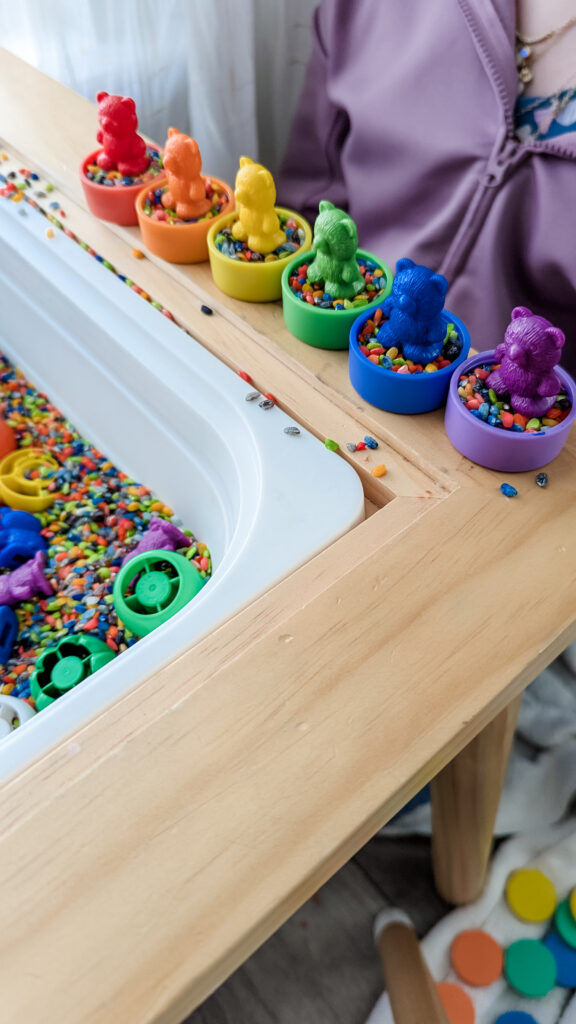 counting bears | sensory table