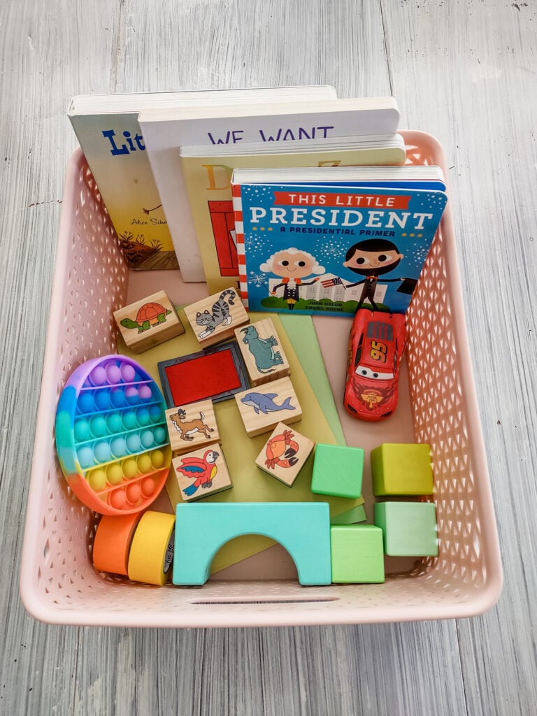 how to make a toddler morning basket