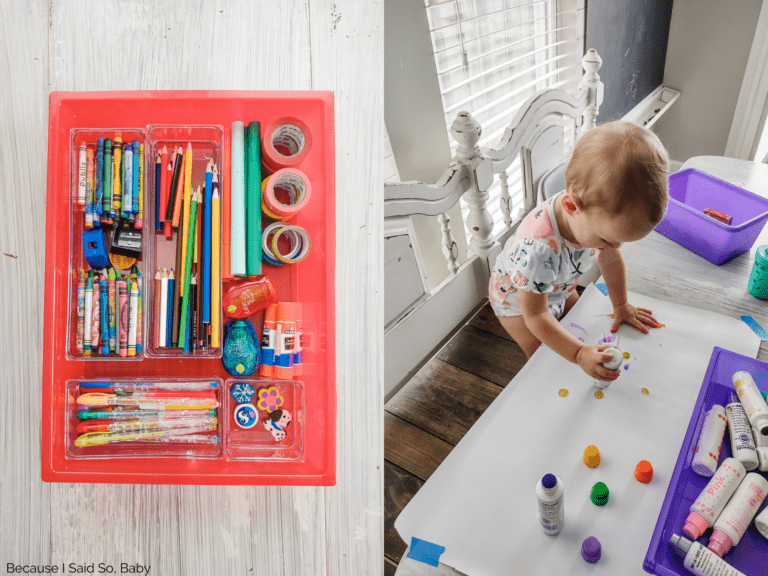 How To Organize & Store Preschool Activity Supplies