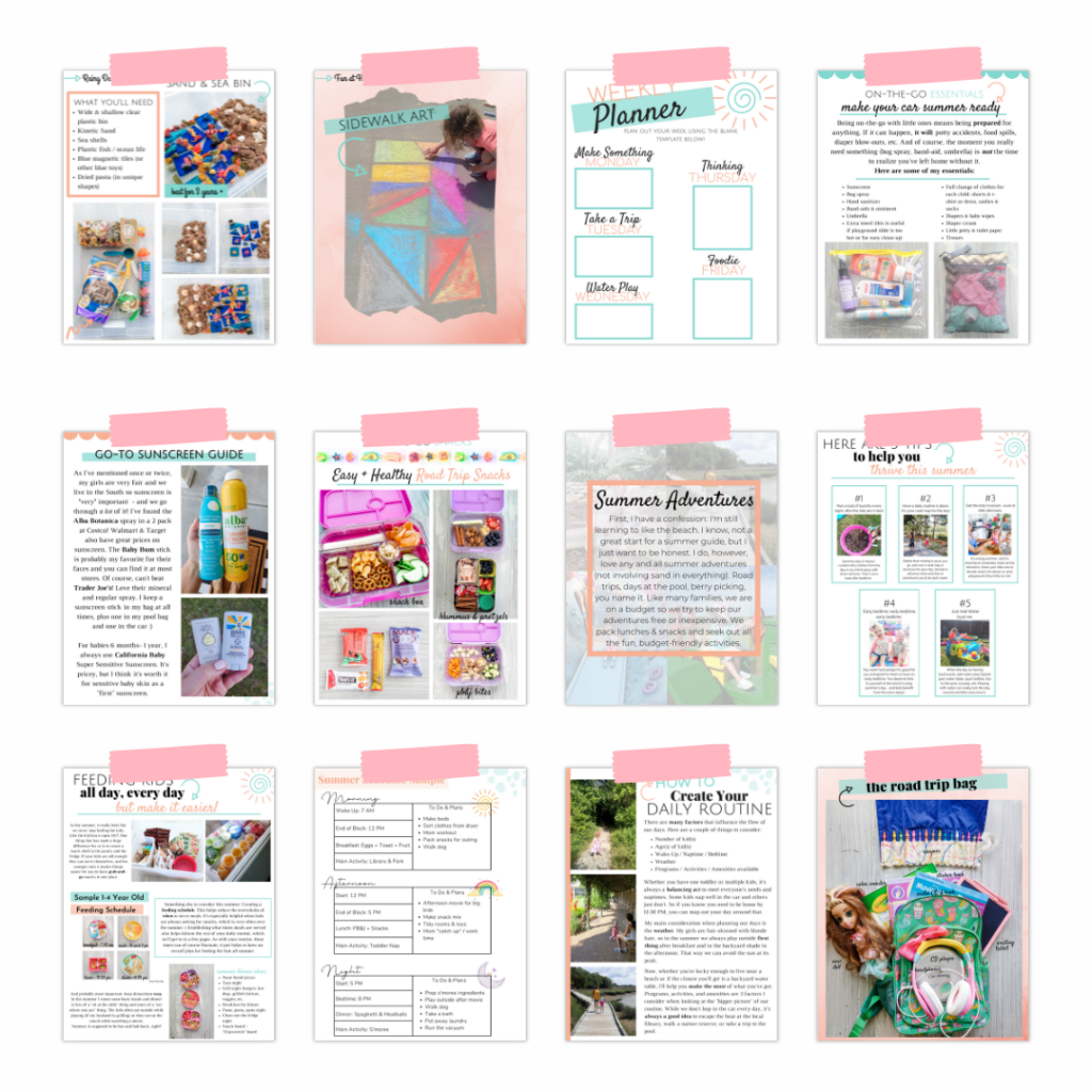summer survival guide | toddlers, preschoolers, little kids | summer at home