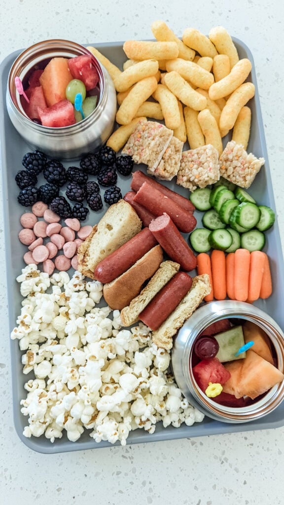 kids summer snack board | snack tray lunch