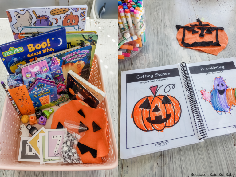 easy Halloween activities for toddlers and preschoolers