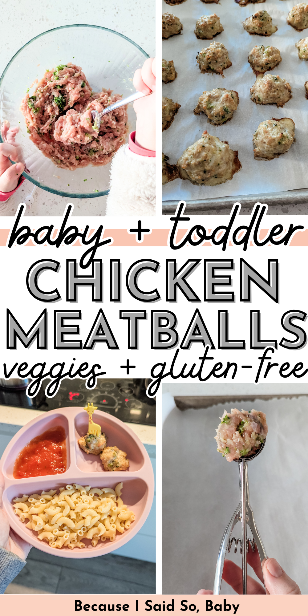Healthy Mini Chicken Broccoli Meatballs (BLW & Toddler)