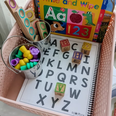 screen-free morning basket routine