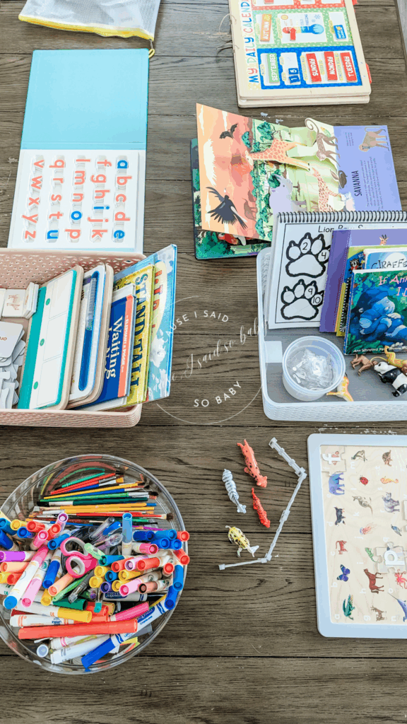 because I said so baby morning basket setup