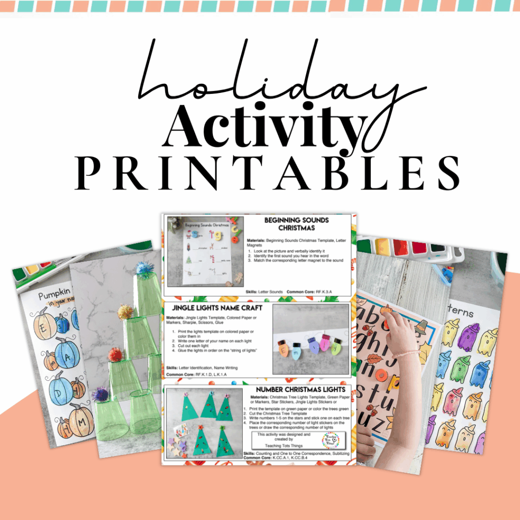 printable holiday activity bundles