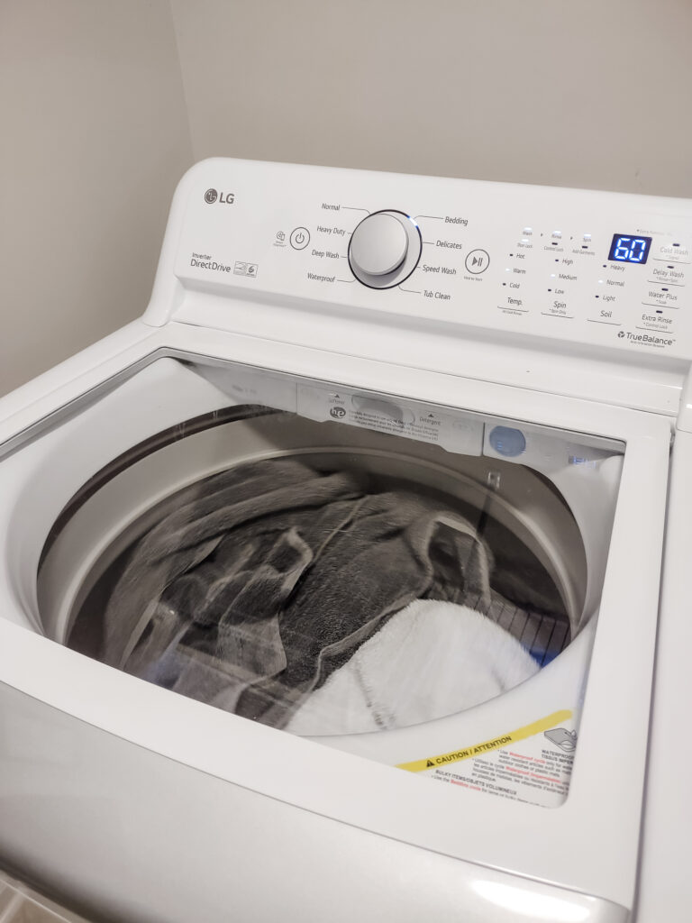 weekend laundry routine