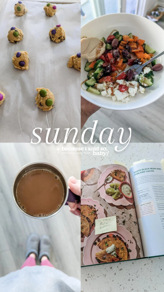 Sunday reset routine for moms