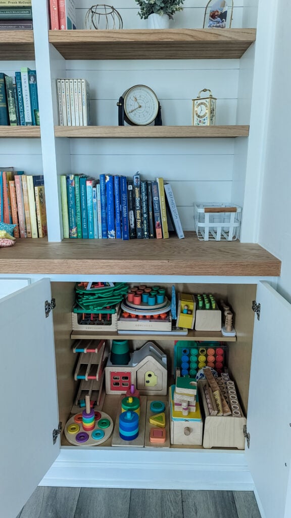 montessori toy storage