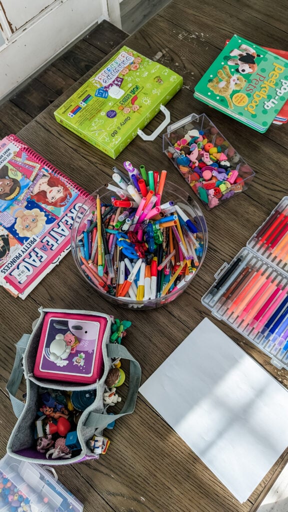 preschool coloring supplies