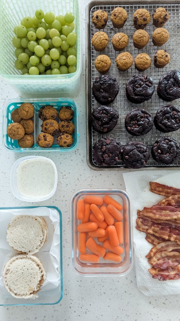 weekly Sunday meal prep