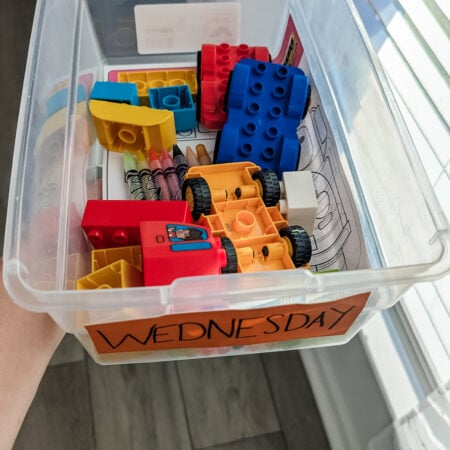 transportation theme daily busy bins