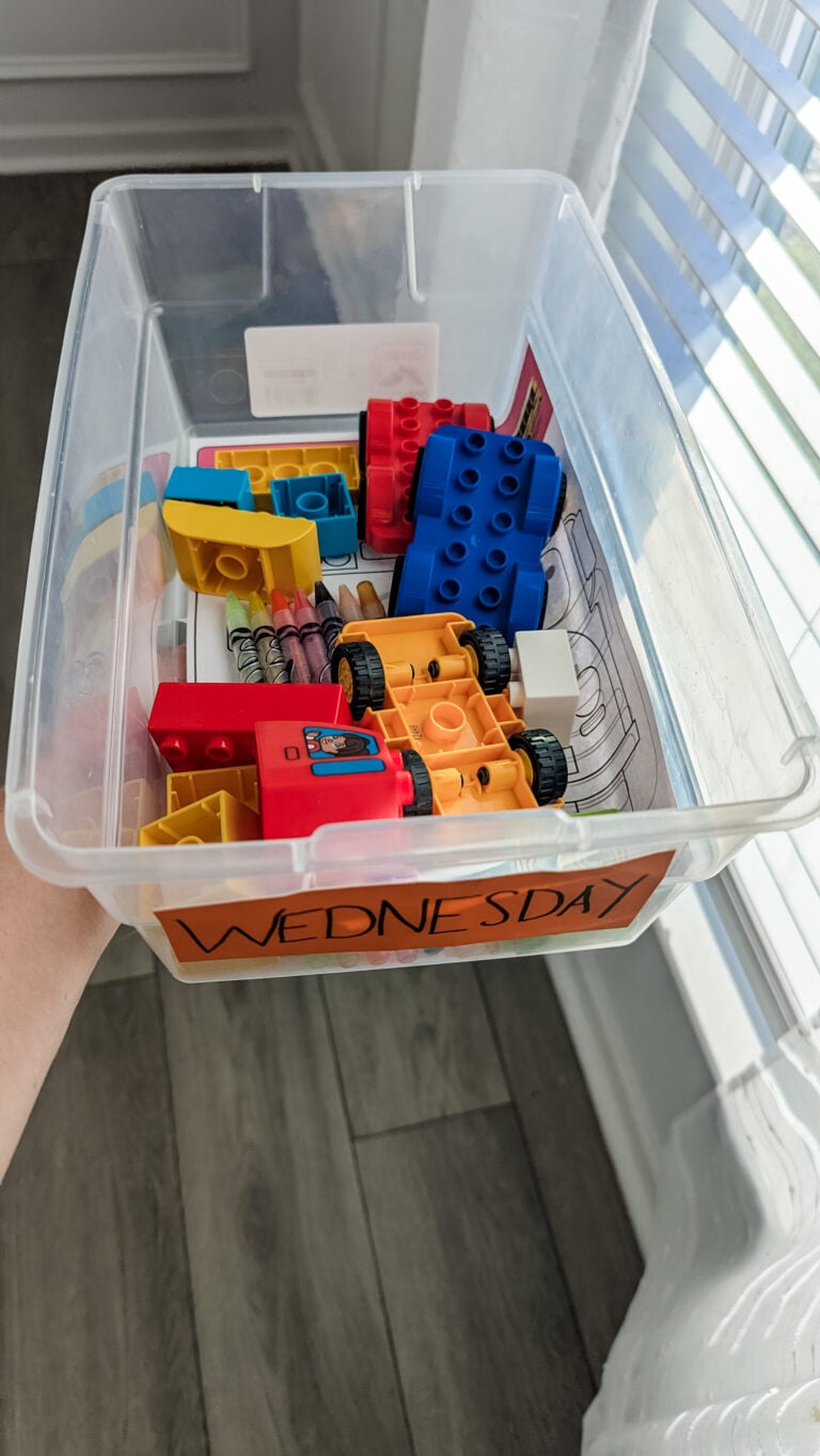 transportation theme daily busy bins