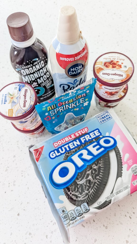 DIY ice cream sundae bar