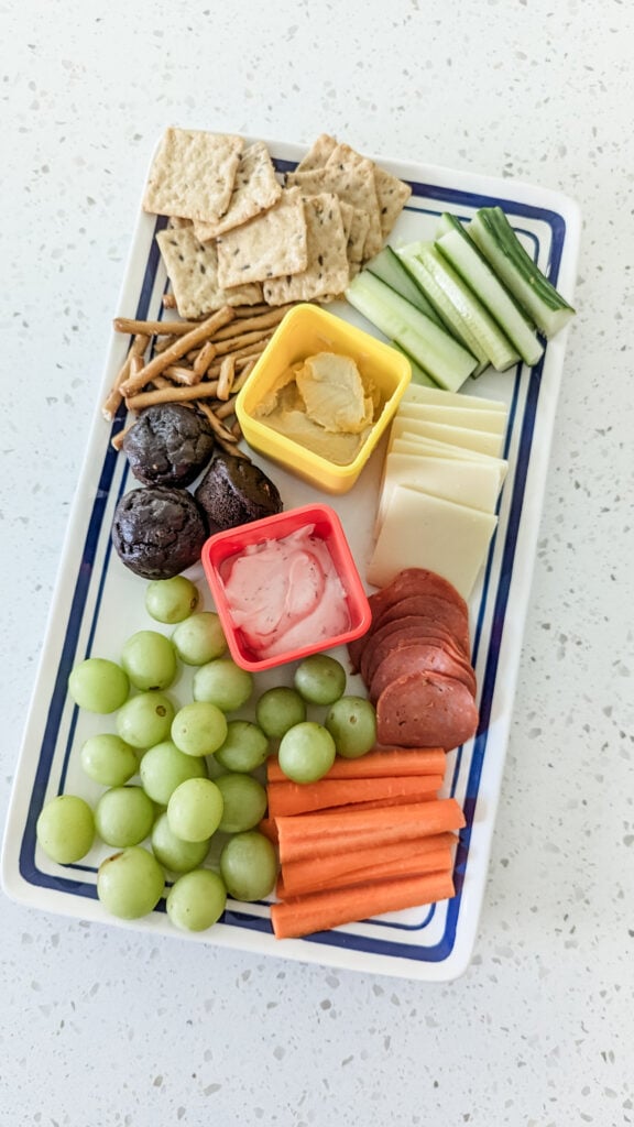 after school snack tray