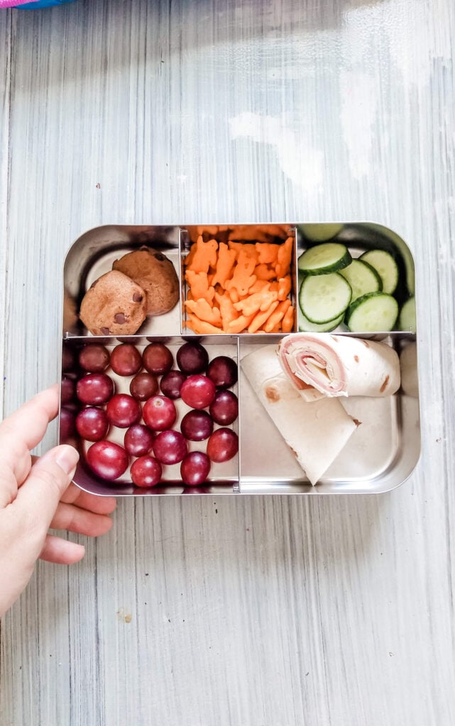 fruit & veggie prep for lunches
