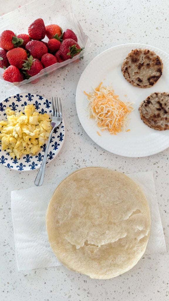 freezer prep breakfast burritos