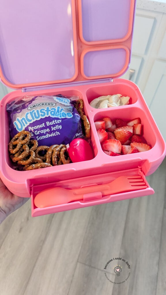 PB&J lunch 5 year old