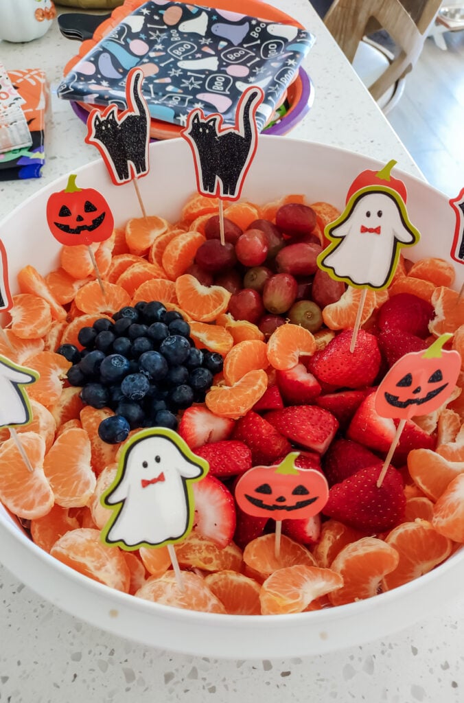 Halloween fruit salad